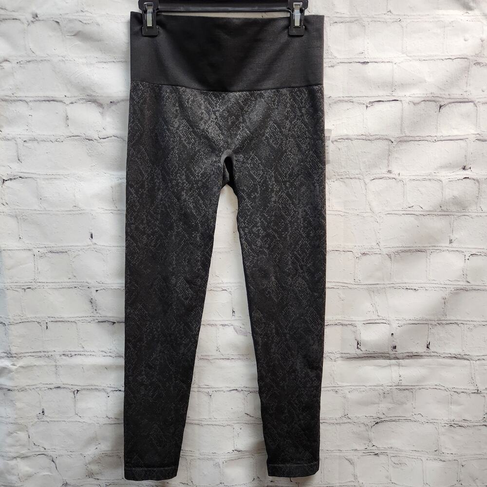 Soma Jacquard Leggings XL mystical skin dark Gray workout hiking ankle stretch
